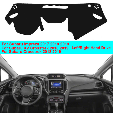2 Layers Car Inner Dashboard Cover Dash Mat Carpet Cushion Cape For Subaru Impreza 2017 2022 Subaru XV Crosstrek 2022 ► Photo 1/6
