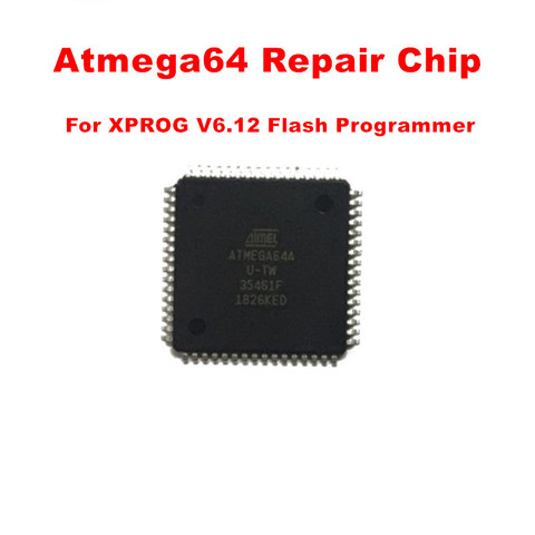 XPROG-M V6.12/V6.17 V5.55 V5.86 Flash CPU Atmega64A Repair Chip for XPROG-M ECU Programmer ATMEGA 64 Flash Chip ► Photo 1/2