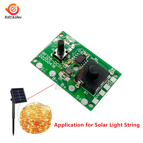 1.2V Solar Lamp String Control Board Circuit Board with switch Solar street light control panel Solar Light Controller Module ► Photo 1/6