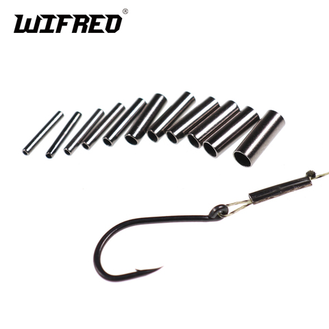 Wifreo 100PCS 0.5~2.8 Brass Fishing Crimps Sleeve Pike Tube Pipe Leader Wire Crimping Sleeves ► Photo 1/6