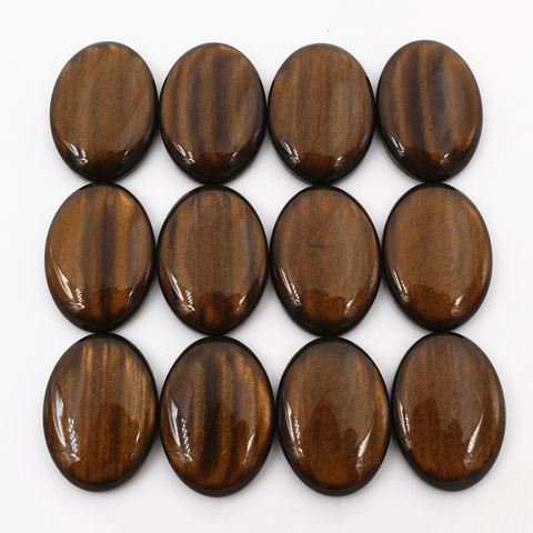 New Fashion 10pcs 18x25mm Amber Color Flat Back Resin Cabochons Cameo  G7-07 ► Photo 1/2