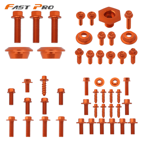 Motorcycle Front Rear Fender Radiator Shrouds Number Plate Screw For KTM SX XC 2011-2015 EXC XCW 2012-2016 125 250 350 450 530 ► Photo 1/6