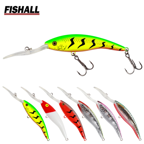 Deep Tail Dancer Hard Bait 75mm 10g  90mm 14.3g 105mm 23g Deep Diving Minnow Lure Wobbler Bass Pike ► Photo 1/6