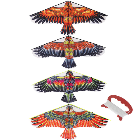 1M Flat Eagle Kite With 30 Meter Kite Line Children Flying Bird Kites Windsock Outdoor Toys For Kids Gift Garden Cloth Toy ► Photo 1/6