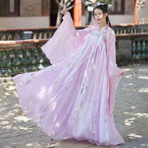 Summer Chinese Hanfu Princess Dress Women Fairy Folk with Kimono Female Dance Oriental Costume Chinese Clothes ► Photo 1/6