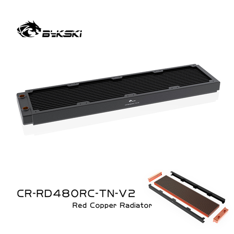 BYKSKI 480mm Copper Radiator for Water Cooling 30mm Thickness for 12cm Fan Water Cooler High performance cooler Radiator 1 ► Photo 1/6