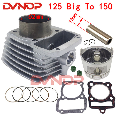 High Quality Motorcycle Cylinder Kit 62mm Bore For Honda CG125 Upgrade to 150cc CG150 CG 150 Modified Engine Spare parts ► Photo 1/6