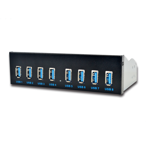 8 Port USB Hub USB3 5.25 USB 3.0 Front Panel Splitters USB 3.0 Hub for PC USB-HUB Multiple USB3.0 HUB Splitter Hubs for Computer ► Photo 1/6