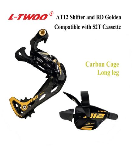 LTWOO Groupset LTWOO AT12 12S 12 speed shifter lever, rear derailleur, Cranksets 34T, Cassette 11-52T Golden Chain, Carbon cage ► Photo 1/5