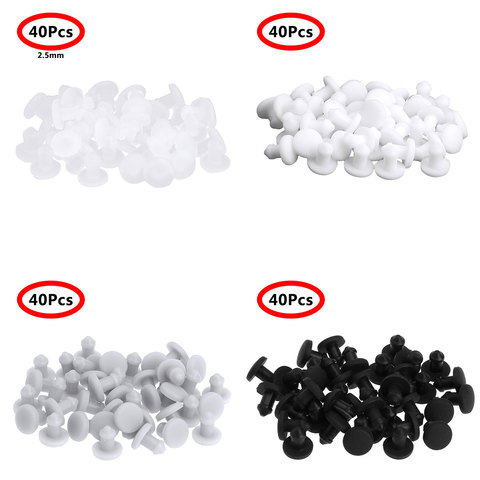 40Pcs 2.5mm Silicone Rubber Stoppers T-Type Anti Dust Male Hole Sealing Caps Masking Plug Electric Bottle Protective End Caps ► Photo 1/6