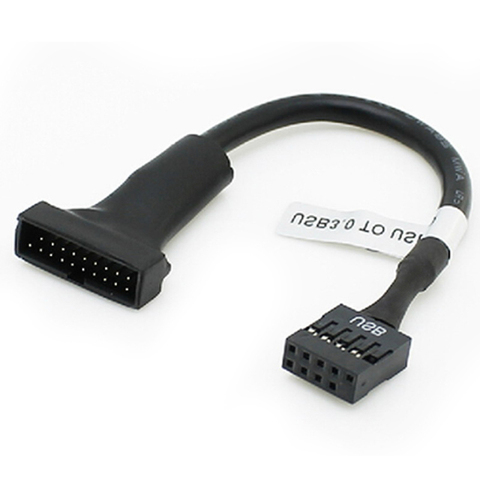Motherboard Header Adapter Cord high quality 1Pcs 19/20 Pin USB 3.0 Female To 9 Pin USB 2.0 Male ► Photo 1/5
