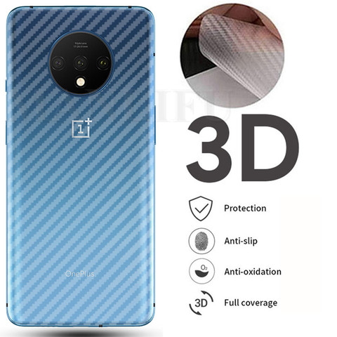 5Pcs 3D Guard Back Carbon Fiber Screen Protector For OnePlus 8T 8 Pro 7T 6T Full Cover Protective Film OnePlus Nord N100 N10 ► Photo 1/6