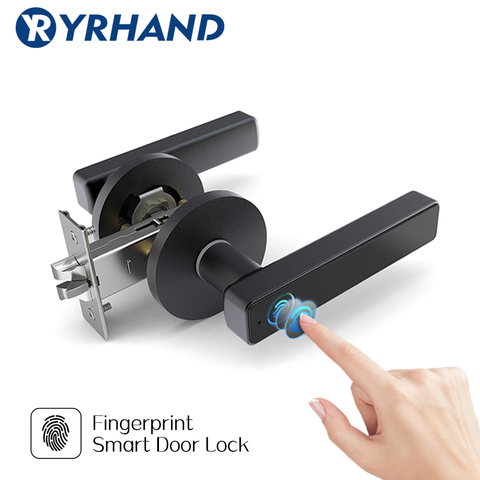 Smart Door Lock Home Keyless Lock Intelligent Fingerprint Biometric Electronic Lock For home and office ► Photo 1/6