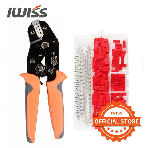 IWISS SN-2549 crimping plier kit 420PCS terminal connector set SYP male/female bare terminal SYP-2P plastic shell combination ► Photo 1/6