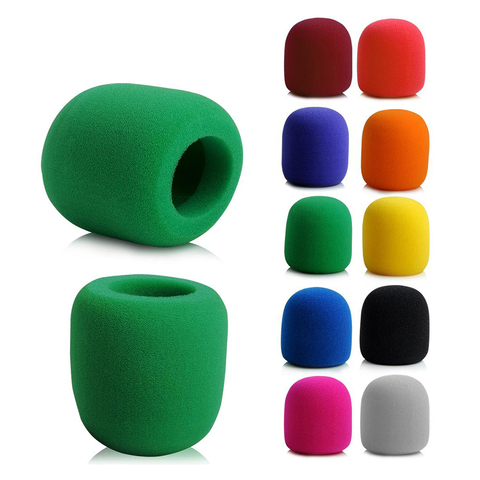 New Candy Color Handheld Stage Microphone Mic Cover Windscreen Sponge Foam Studio Protective Grill Shield For KTV Karaoke DJ ► Photo 1/6