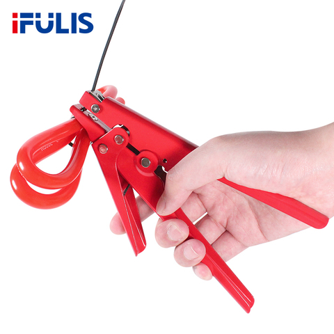HS-519 2.4-9mm Cable Tie Gun Fastening and Cutting Tensioning and Cutting Tool for Plastic Nylon Cable Tie or Fasteners ► Photo 1/6