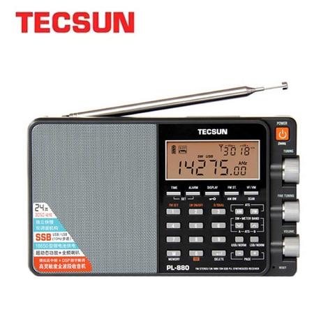 TECSUN PL-880 Portable Radio Full Band with LW/SW/MW SSB PLL Modes FM (64-108mHz) 87.5-108 MHz (Germany) Internet Stereo Radio ► Photo 1/6