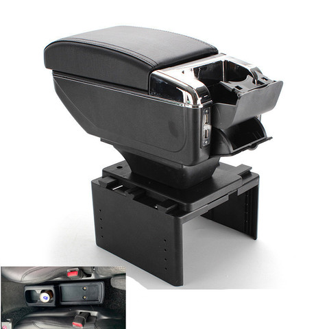 For toyota wish armrest box central Store content box with cup holder ashtray with USB interface ► Photo 1/6