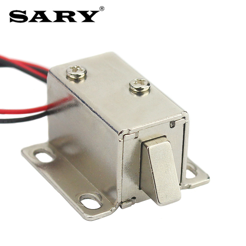 Small electromagnetic lock DC6V 12V mini electric bolt lock Release Assembly Solenoid Access Control Electric lock ► Photo 1/5