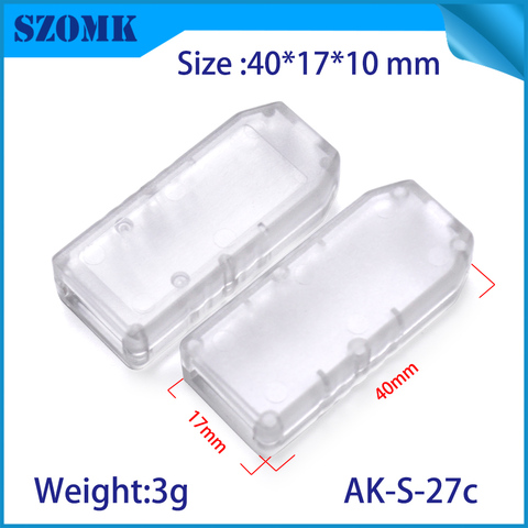 4 pcs 40*17*10mm szomk customizable usb plastic circuit board enclosure junction housing usb flash drive plastic instrument box ► Photo 1/6