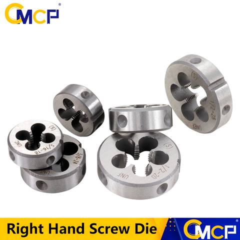 Free Shipping CMCP 1pc UN UNC UNF UNEF 5/16 3/8 7/16 1/2 5/8 3/4 Thread Die Threading Tools Right Hand Screw Die ► Photo 1/5