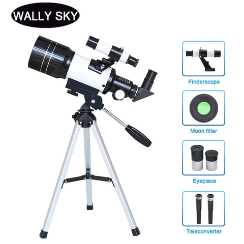 150X Astronomical Telescope 70 mm Wide Angle Kids Astronomical Monocular Telescope with Tripod Student Space Observation Present ► Photo 1/6