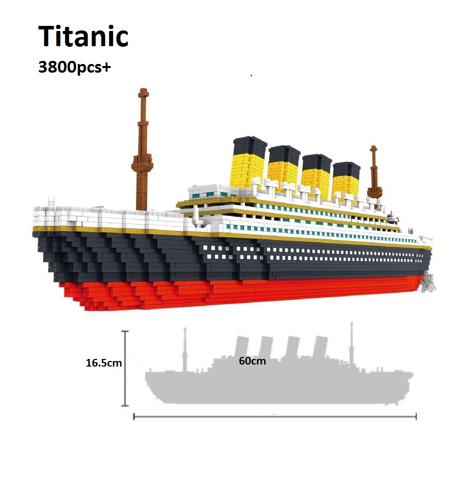 Titanic Ship Model Building Blocks Set Building Blocks Boat Educational Bricks 
