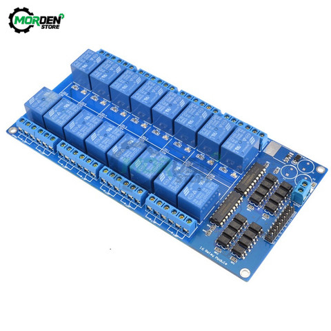 5V 16-Channel 16CH WAY Relay Shield Module With Optocoupler LM2576 Power Supply For Arduino Board ► Photo 1/3