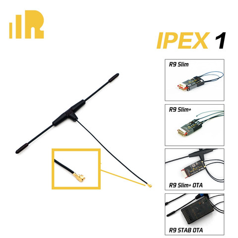 FrSky 900MHz Ipex1 Dipole T Antenna for R9 Slim+ / R9 Slim+ OTA / R9 STAB OTA Receiver ► Photo 1/1