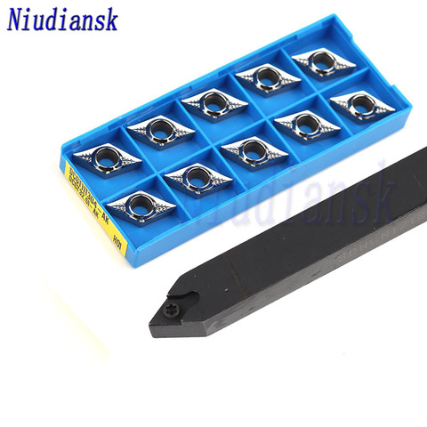 1pc SDNCN1212H11 External Turning Tool Holder SDNCN1616H11 SDNCN2022K11 10pcs DCMT11T3 DCGT CNC Lathe Tools Carbide Inserts Suit ► Photo 1/6