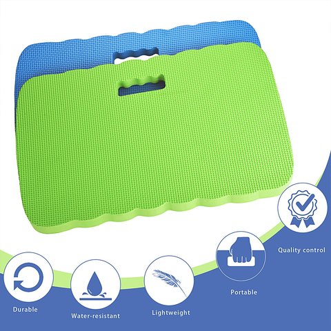 Extra Large (XL) Kneeling Pad Knee Protection Garden Bath Floor Yoga Mat Baby Bath Tub Bathing Clean Pray Exercise Blue Green ► Photo 1/6