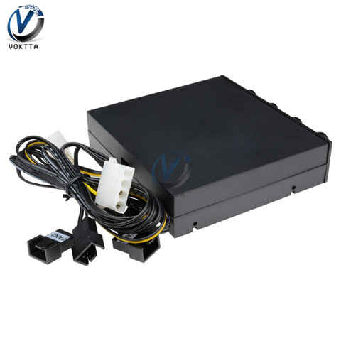 3.5 Inch 4 Channel Cooler Fan Speed Controller Computer Chassis Fan Speed Controller Heat Dissipation Cooling Governor ► Photo 1/6