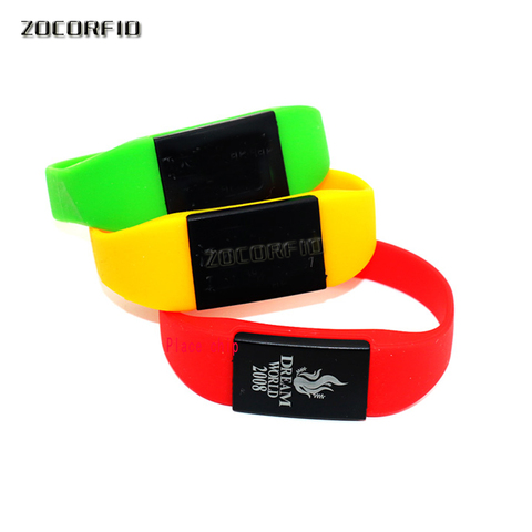 125KHZ T5577/EM4305 Rewritable RFID Bracelet Silicone Wristband Watch Copy Clone Blank Card In Access Control Card ► Photo 1/6