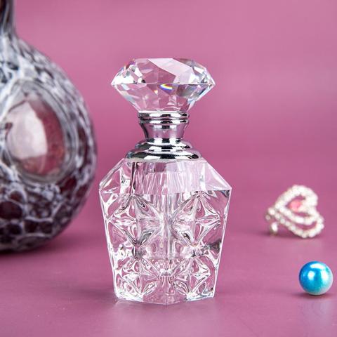 H&D 3ML Clear Vintage Crystal Perfume Bottle Empty Mini Refillable Bottle Home Wedding Decor Travelling Gift for Women ► Photo 1/6