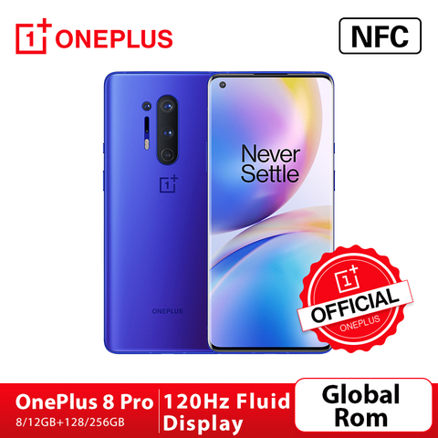 Global Rom Oneplus 8 Pro 5G Smartphone Snapdragon 865 8G 128G 6.87'' 120Hz Fluid Display 48MP Quad 513PPI 30W Wireless Charging ► Photo 1/6