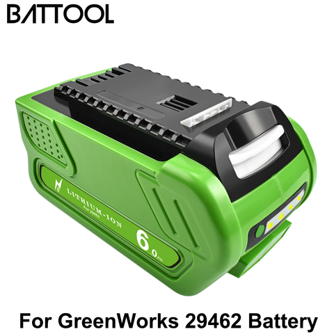 Battool 6000mAh Rechargeable Replacement Battery For Creabest 40V GreenWorks 29462 29472 22272 G-MAX GMAX Lawn Mower Battery ► Photo 1/6