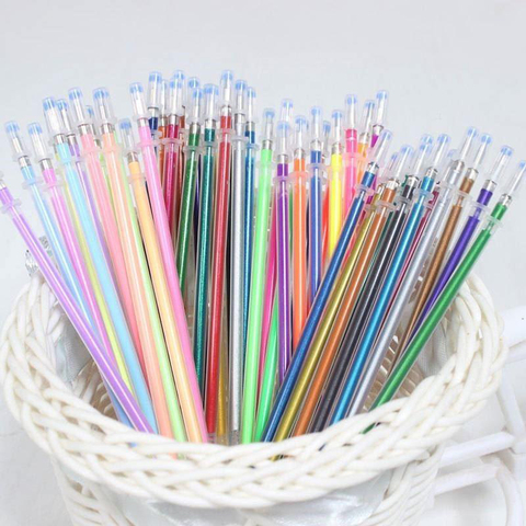 100 Colors/Set Flash Graffiti Gel Pen Highlight Refill Color Full Shinning Refill Painting Pen Refills Drawing Color Pens Rod ► Photo 1/6