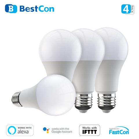 Broadlink BestCon LB1 4Pcs/Pack E27 Wifi Smart Led Bulbs Smart Home Remote Control Light Dimmable Bulb Works With Alexa Google ► Photo 1/6