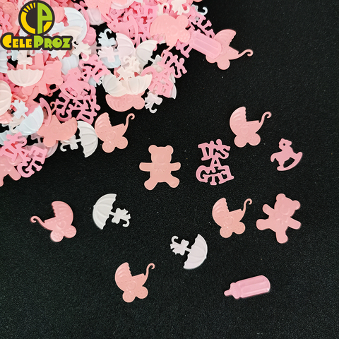 15g Baby Shower Table Confetti Sequins It's A Boy Girl 1st Birthday Party Stroller Bottle Angel Confett Birthday Party Supplies ► Photo 1/6