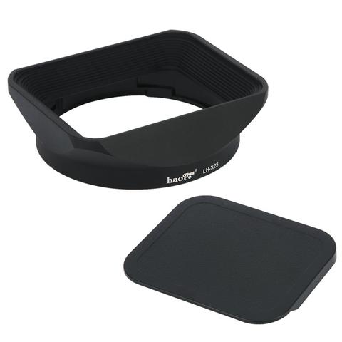 Haoge LH-X23 Square Metal Lens Hood Shade with Cap for Fujifilm XF 23mm F1.4 R xf56mm f1.2 xf 56MM/f1.2 apd lens ► Photo 1/6