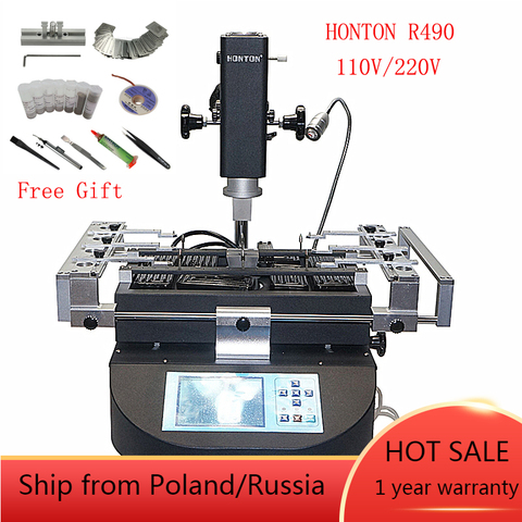 Honton bga rework machine HT R490 Rework soldering Station with independent temperature control and solder tools ► Photo 1/6