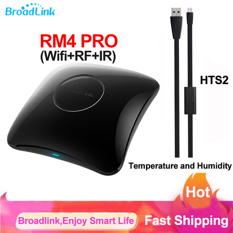 Broadlink RM4 PRO HTS2 Wifi IR RF Smart Universal Remote Smart Home Remote Control TV Air Conditioner Via Broadlink APP Alexa ► Photo 1/1