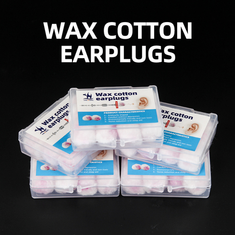 Swimming Wax Cotton Noise Earplugs Anti Noise Travel Sleep Soundproof Noise Reduction Soft Earplugs Quiet Protect Hearing ► Photo 1/6