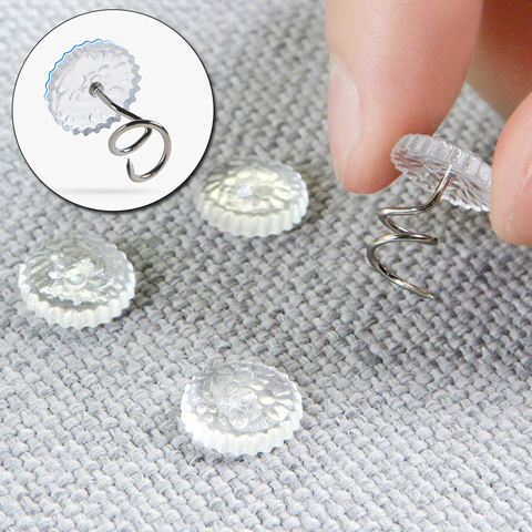 20PCS Bed Sheet Clip Fixer Transparent Twist Nail Sofa Cushion Blankets Cover Grippers Holder Fixing Slip-Resistant For Home ► Photo 1/6
