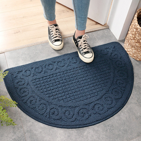 Semicircle Scrape Door Mats Outdoor Indoor Dirt Trapper Mat Non Slip Doormat for Entrance Doorway Carpet Floor Mat Entry Rug Pad ► Photo 1/6