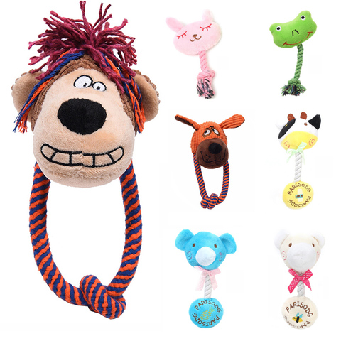 Cartoon Animals Pet Dog Chew Toy Squeaky Dog Toys for Small Dogs Bite Resistant Puppy Toys Pets Products Supplies jouet chien ► Photo 1/6