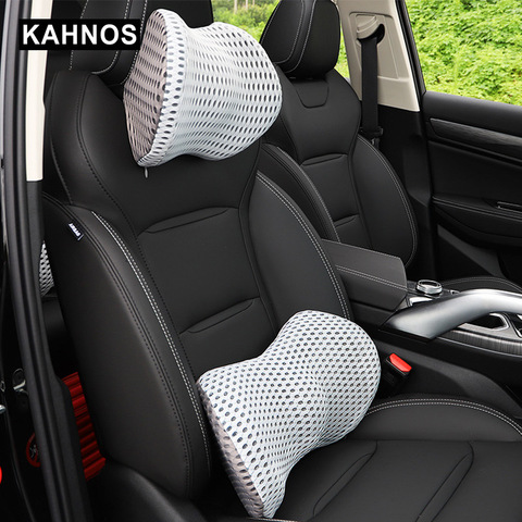 2 Pcs PU leather Car Pillows Headrest Neck Cushion Support Auto Seat  Accessories 2022 2023 is in stock and for sale - Price & Review 2022 2023