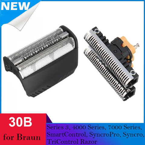 Replacement Shaver HeadFrame 30B For BRAUN Series 3, 4000 series, 7000 series, SmartControl, SyncroPro, Syncro, TriControl Razor ► Photo 1/6