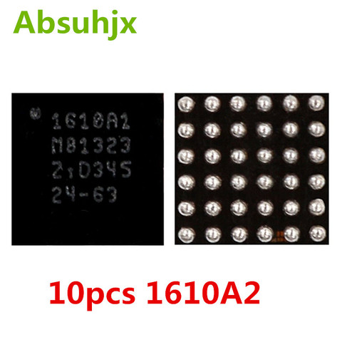 Absuhjx 10pcs 1610A2 U2 Charging ic for iPhone 6 & 6Plus 6SP USB Charger ic 1610 1610A Chip 36pin on Board Ball Parts ► Photo 1/1