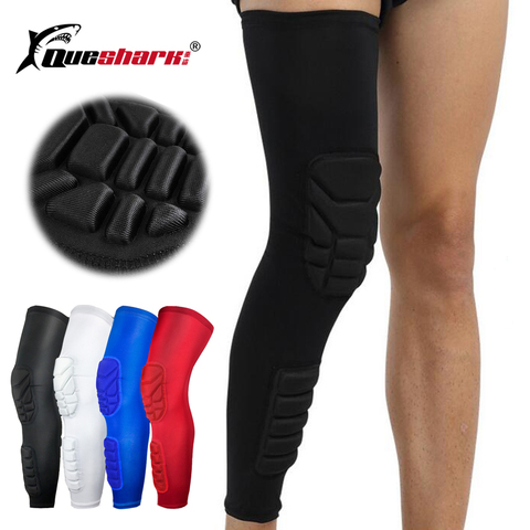 1Pcs Knee Calf Padded Compression Leg Sleeve Thigh Sports Protective Gear  Shin Brace Support for Football Basketball Volleyball